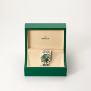 Rolex Datejust 36mm 126233 olive dial watch