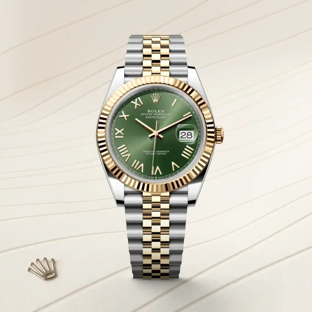 Rolex Datejust 36mm 126233 olive dial watch